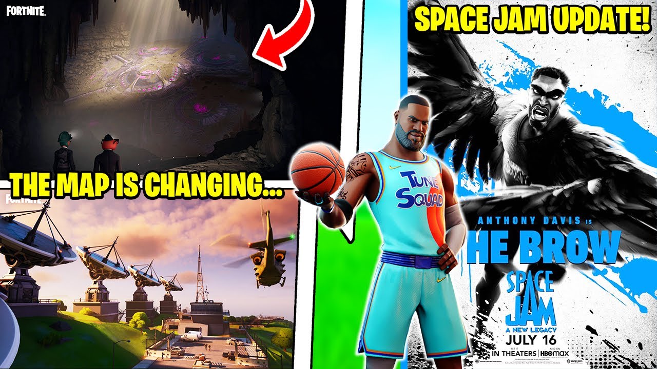Tonight's Update is BIG: Underground POI, Space Jam x Fortnite, Davis & James!
