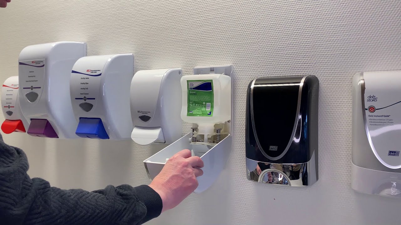 1 litre dispenser - How to replace the hand soap cartridge