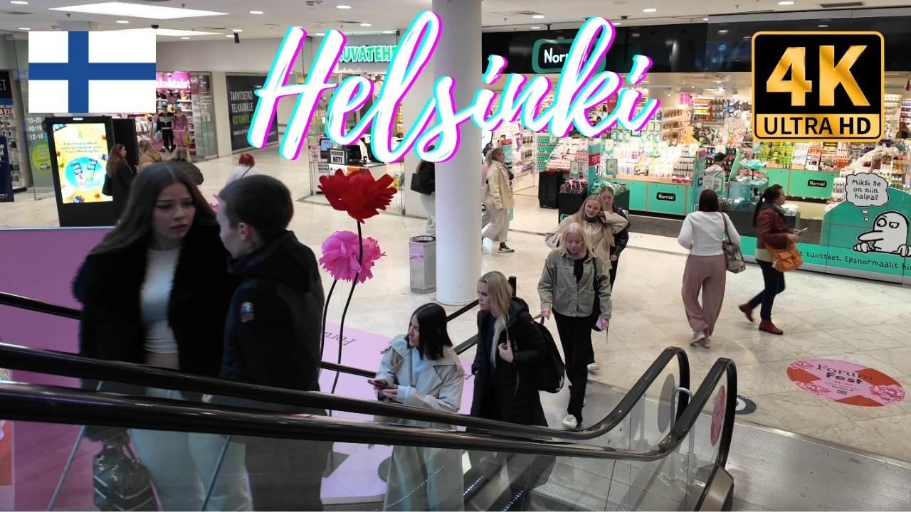 Helsinki City Center Walking Tour 4K - 2026 Finland