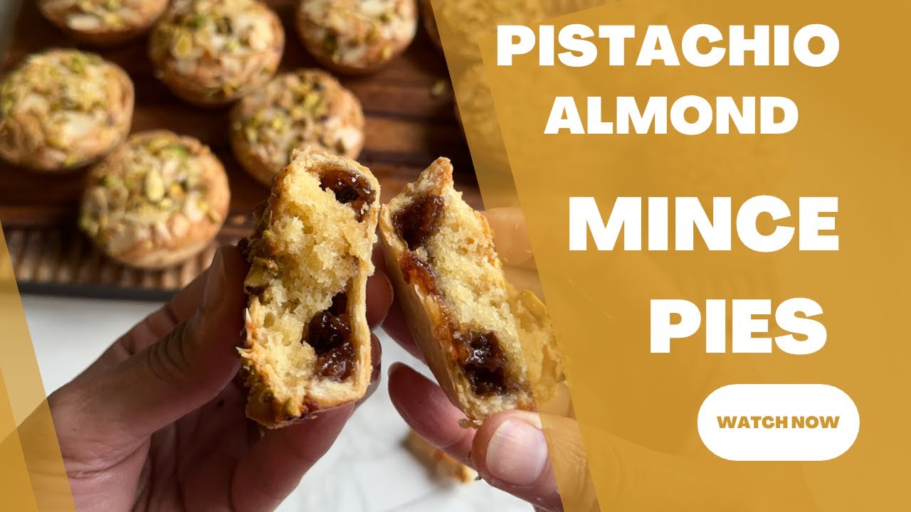 ALMOND PISTACHIO MINCE PIES - Best mince pies I have ever made!