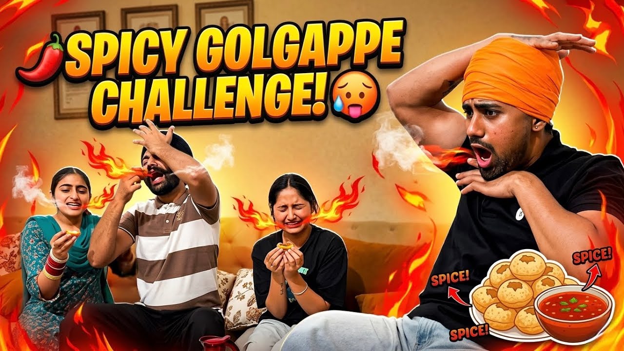 Spicy Golgappe 🌶️🥵 | Navhappy Bhullar￼