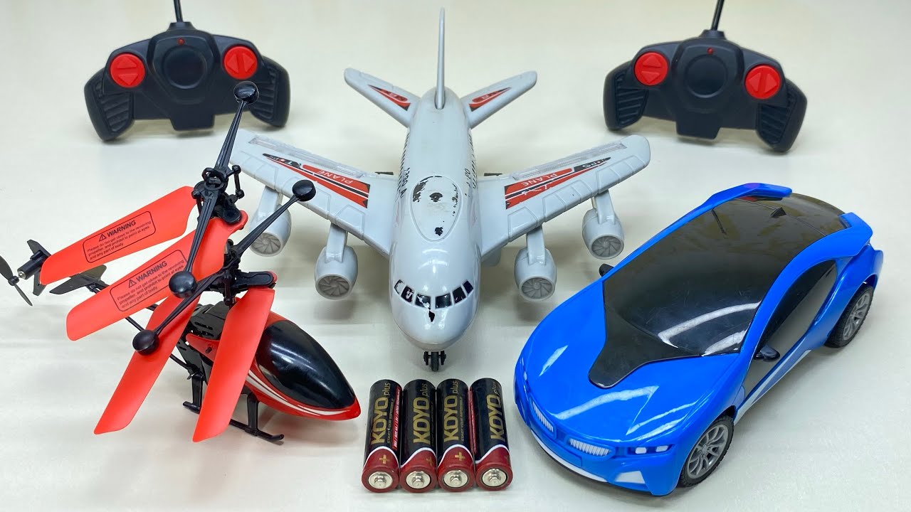 Best RadioControl RC Flying Helicopter with Rechargeable RC Airplane and RC Car Unboxing & Testing 😍