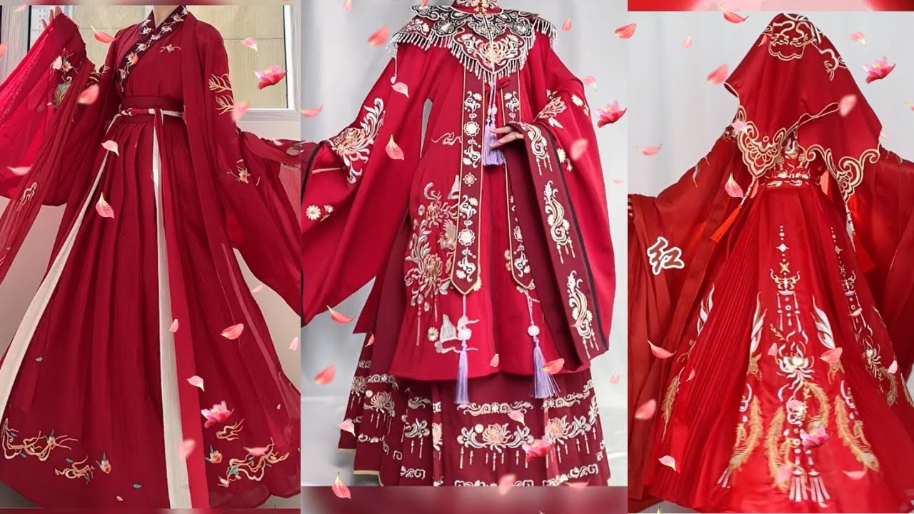 [抖音] China Hanfu | Hán Phục Trung Quốc | Những bộ Hán Phục đỏ rực rỡ[Part10][#66]