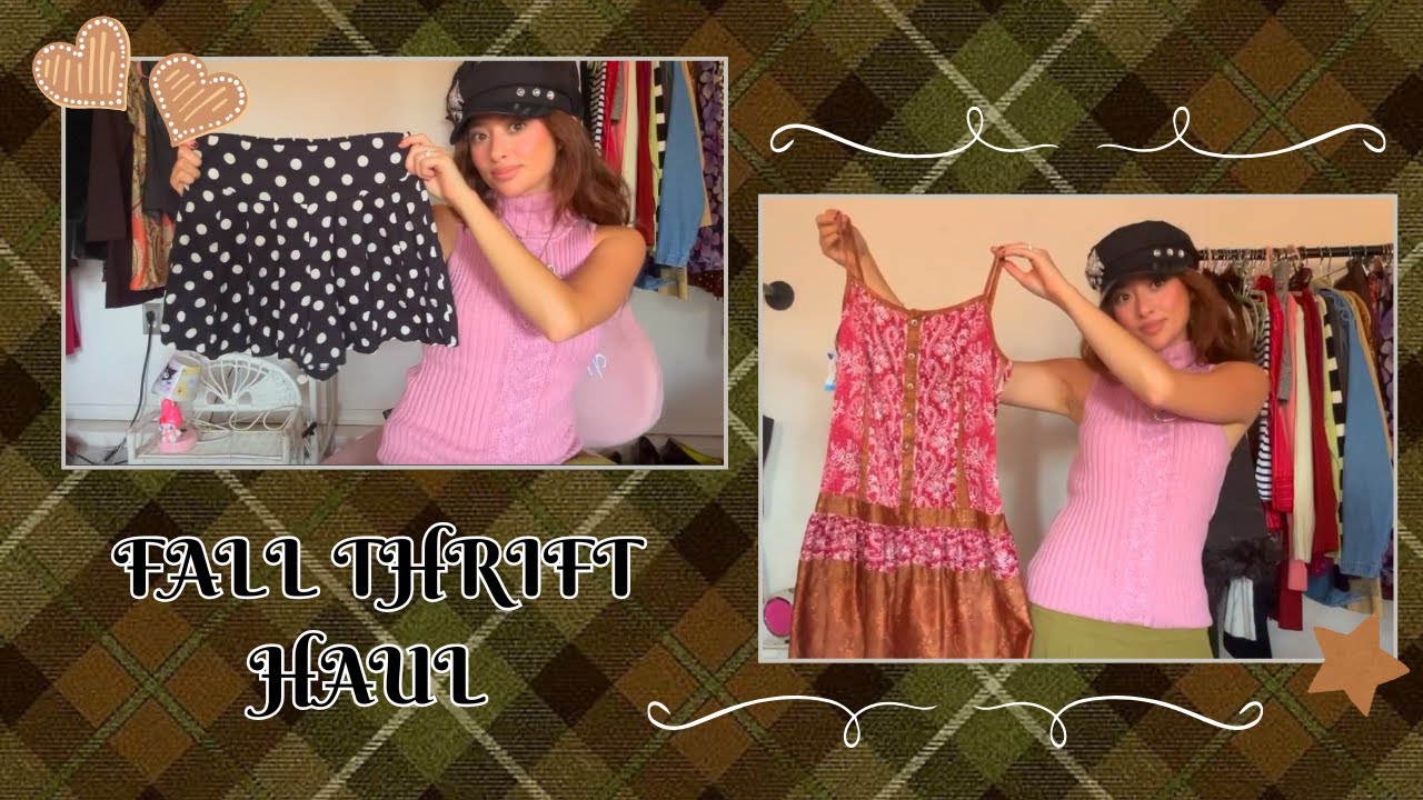 Ultimate Y2K FALL THRIFT HAUL  ☕🍂🧺🧸| Cozy Fall Outfits & Vintage Finds