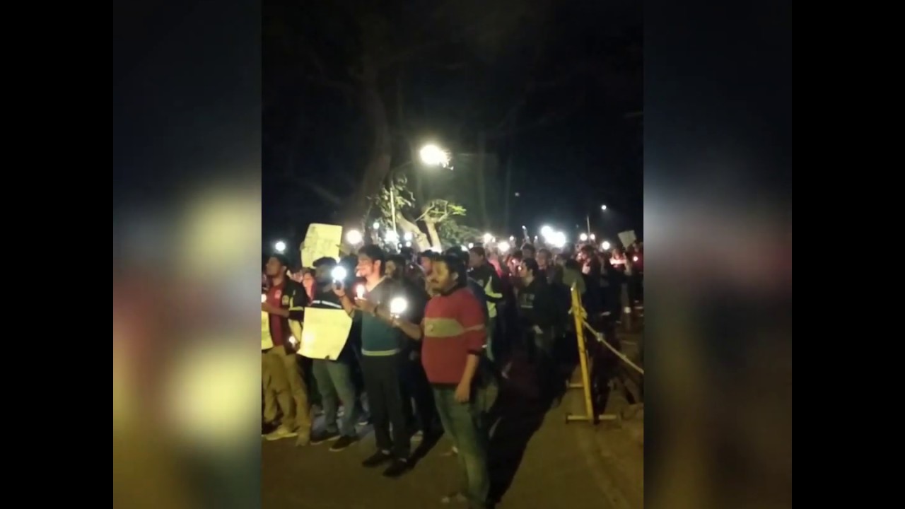 Fellowship Hike protest at IISc Bangalore ,India