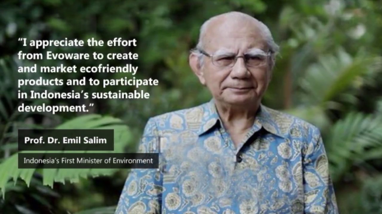 Prof. Dr. Emil Salim's Testimonial for Evoware