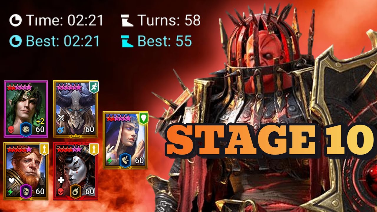 Speedrun Fire Knight Hard Stage 10 - Raid Shadow Legends