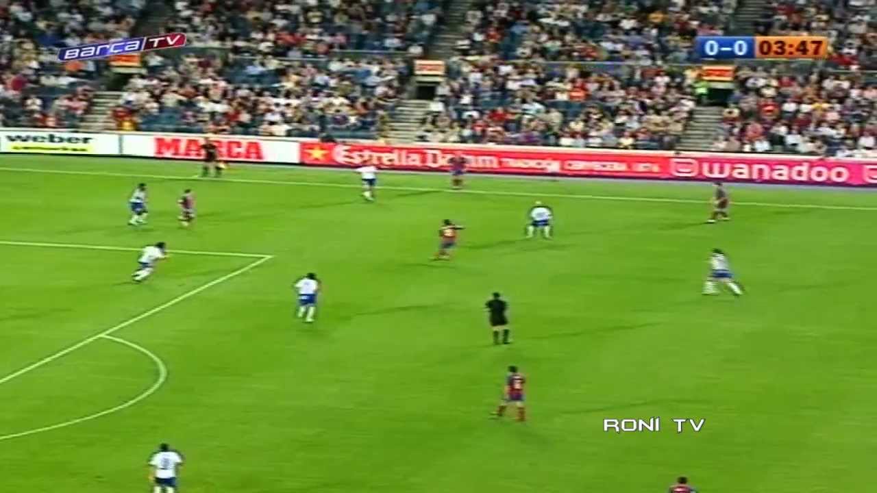 Ronaldinho vs Zaragoza - 2004-05 - 720p - Roni Tv