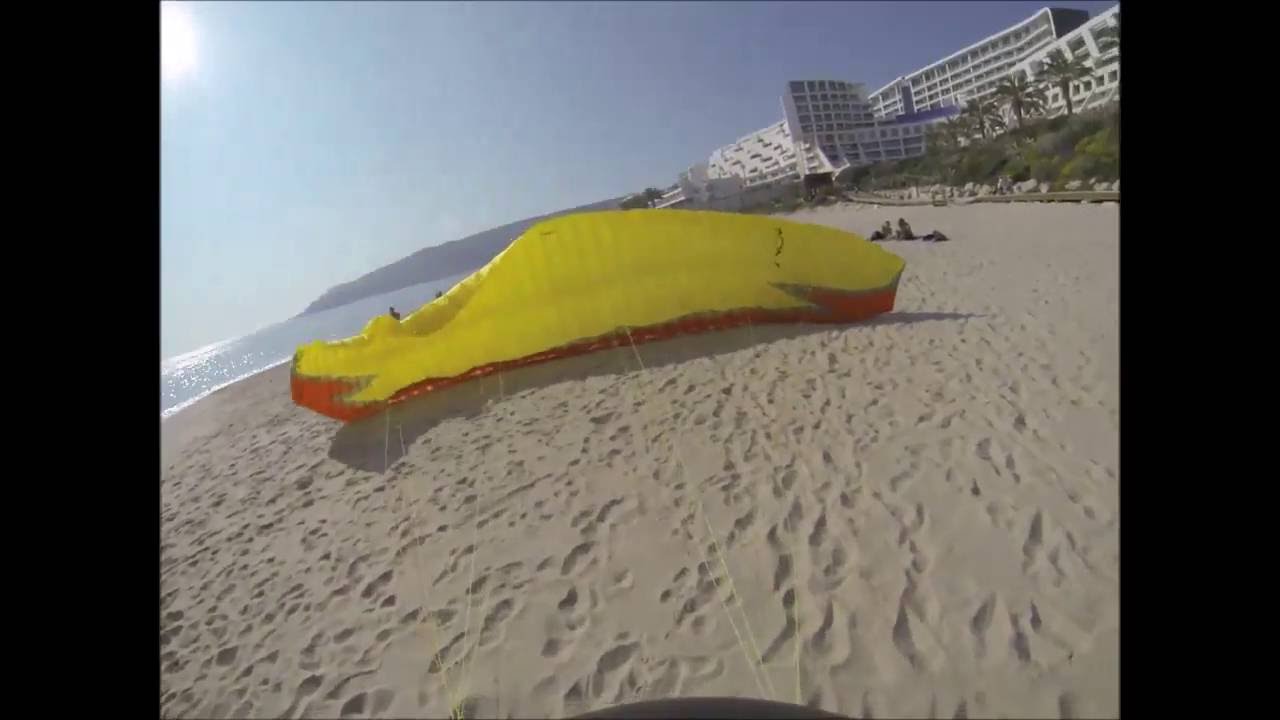 Mit dem Gleitschirm in Portugal, Sesimbra