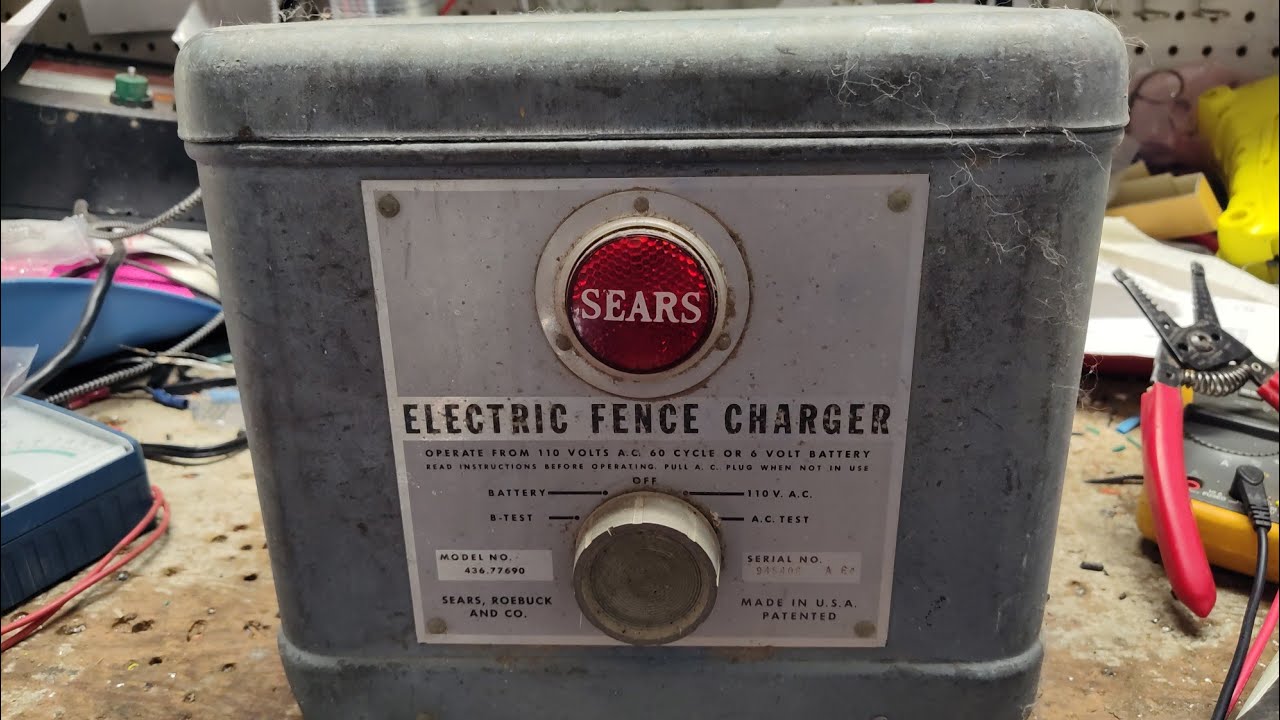 Old Sears Mechanical Electric Fence Charger That Still Works