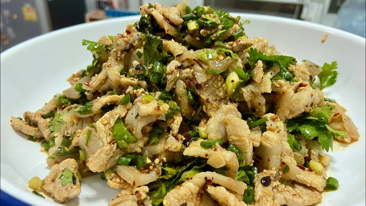 EP17ลาบหมูสูตรคุณหนูเเอนมาครับอร่อยเด็ด #ลาบหมู #ลาบหมูสามชั้น 