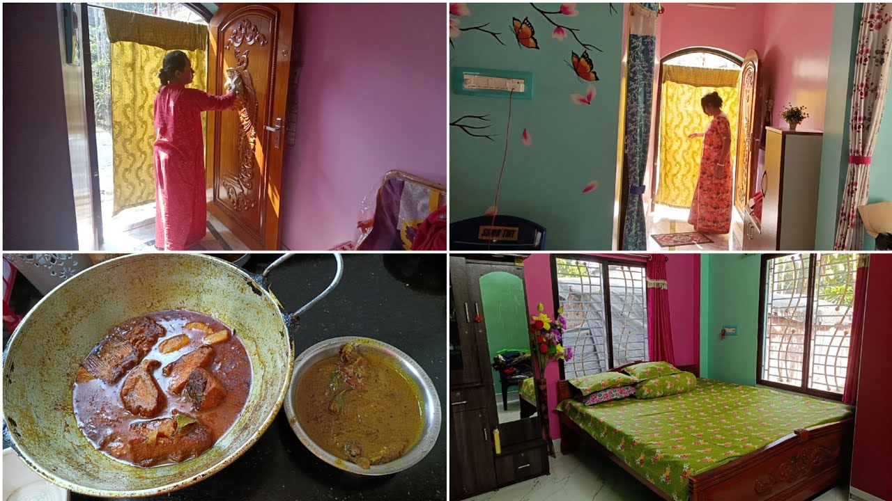 আজ বাদে কাল ছেলের জন্মদিন, ঘরবাড়ি পরিস্কার করার কাজ শুরু হল//এই শনিবারে আর নিরামিষ খাওয়া হল না।❌