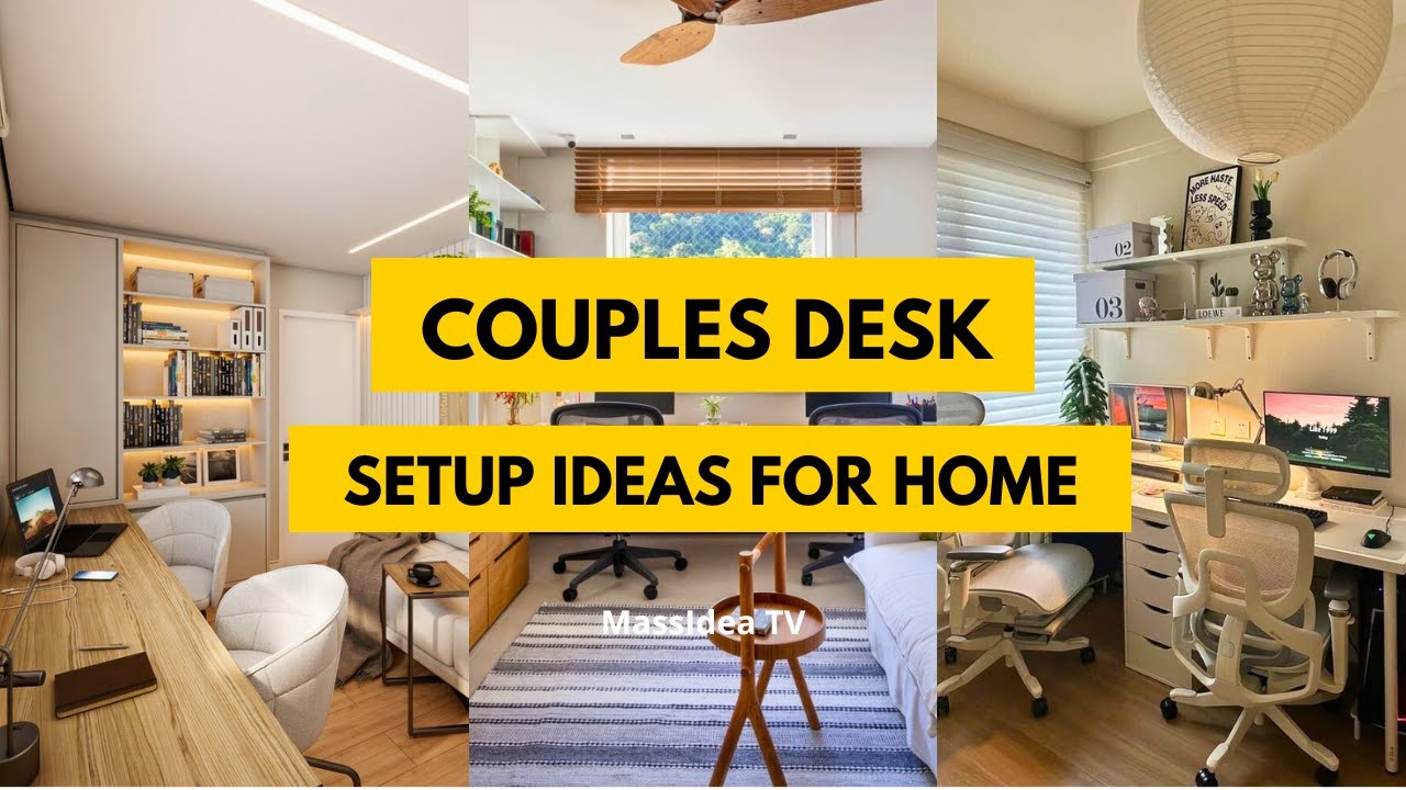 45+ Creative Couples Desk Setup Ideas That Will Transform Your Home Office Together!