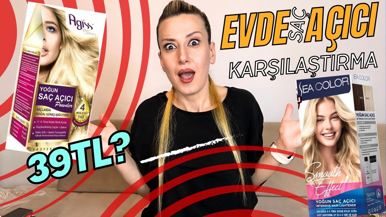AGİSS & SEA COLOR Karşılaştırma // EN İYİ SAÇ AÇICI HANGİSİ ? [Part- 2] #agiss #seacolor