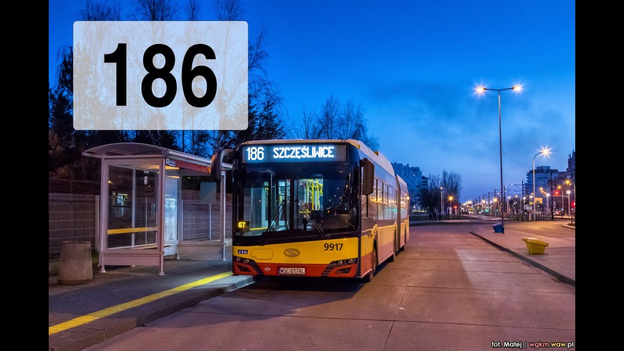 [186] На автобусе по Варшаве: Szczęśliwice - Nowodwory