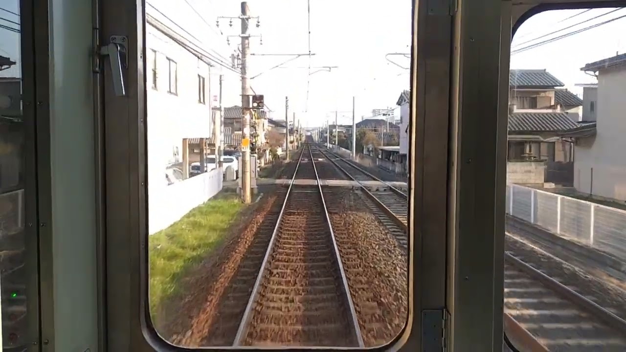 【高松琴平電気鉄道・琴平線上り前面展望（栗林公園～三条複線化前）】1200形高松築港行（建設中の多肥駅通過）　仏生山→栗林公園　※2026.3. 20に栗林公園から三条間複線化