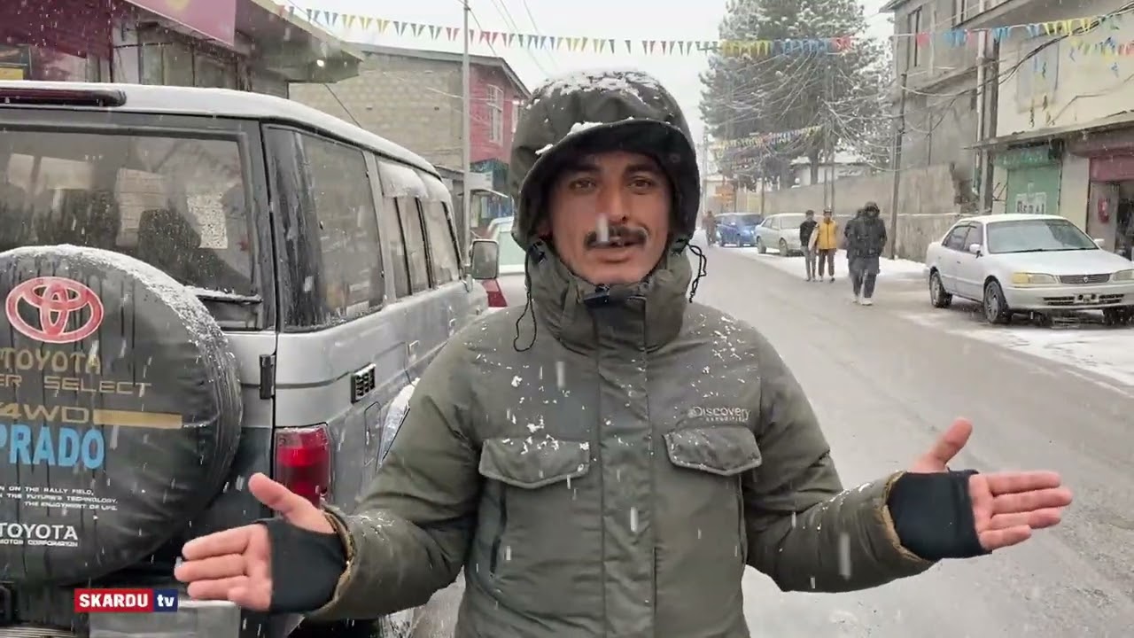 Snowfall in Skardu 2026 