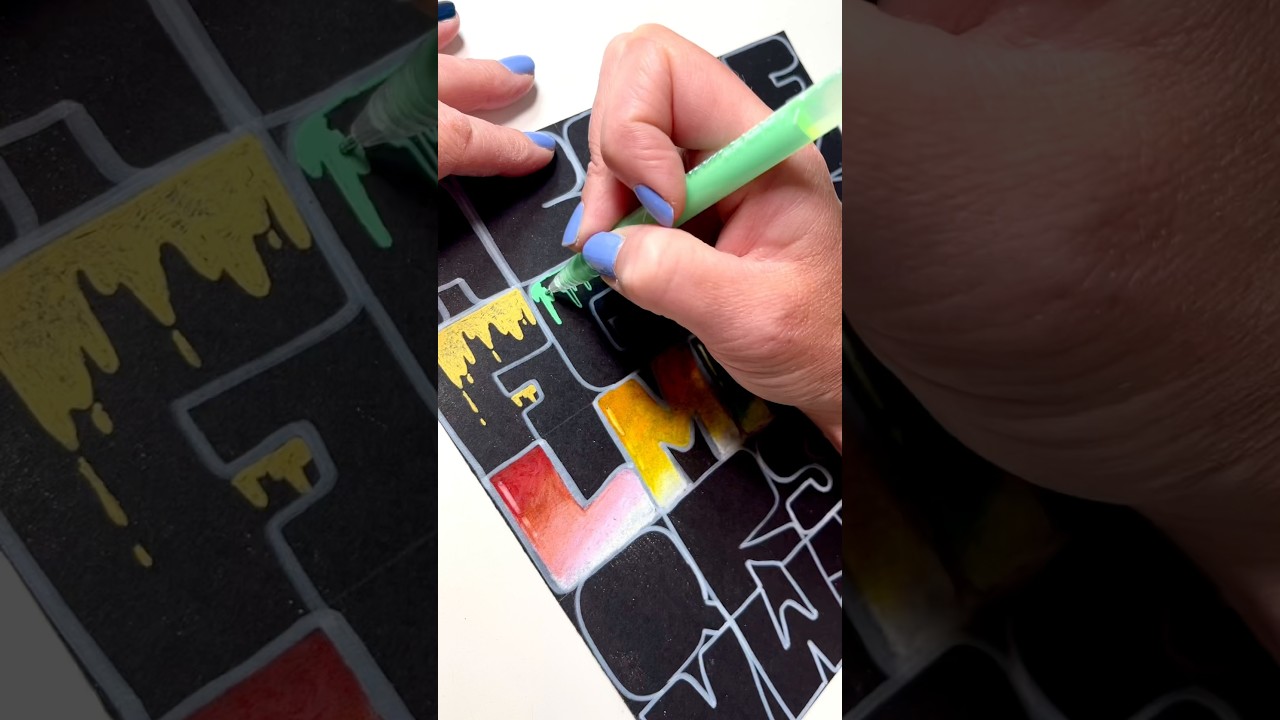 Adding some drip to these block letters