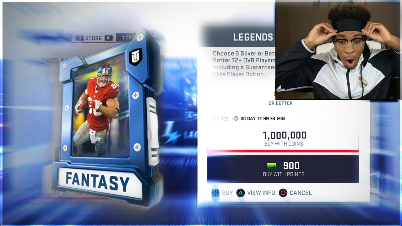 FULL LEGEND! THE ONE MILLION COIN LEGEND PACK AND PLAY! MADDEN 19