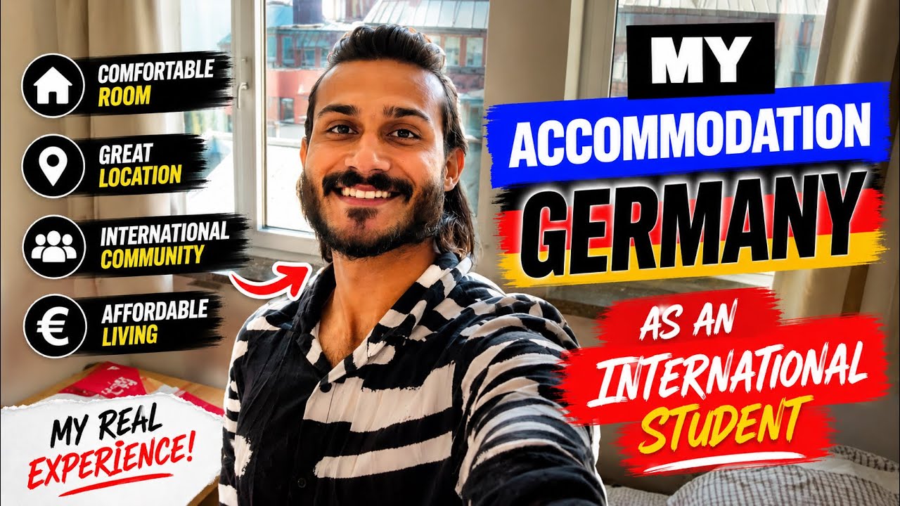 HOW MY ACCOMMODATION IN GERMANY🇩🇪 looks like! An international student #studyingermany #germany