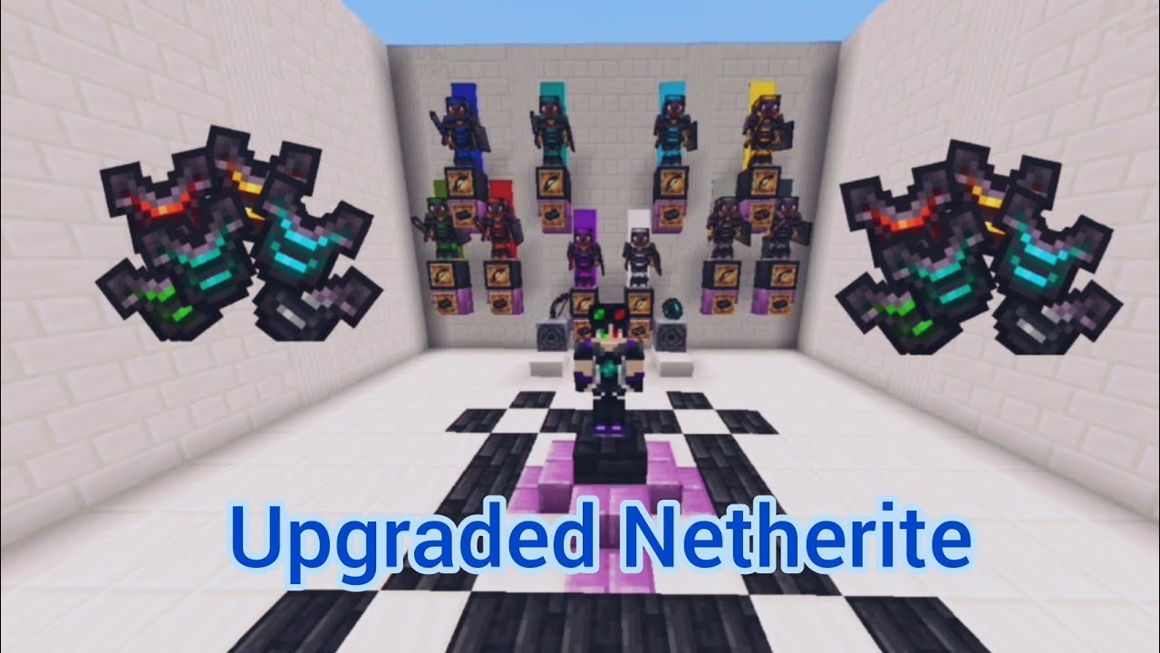 Upgraded Netherite addon Bedrock | MCPE | Xbox Minecraft Showcase