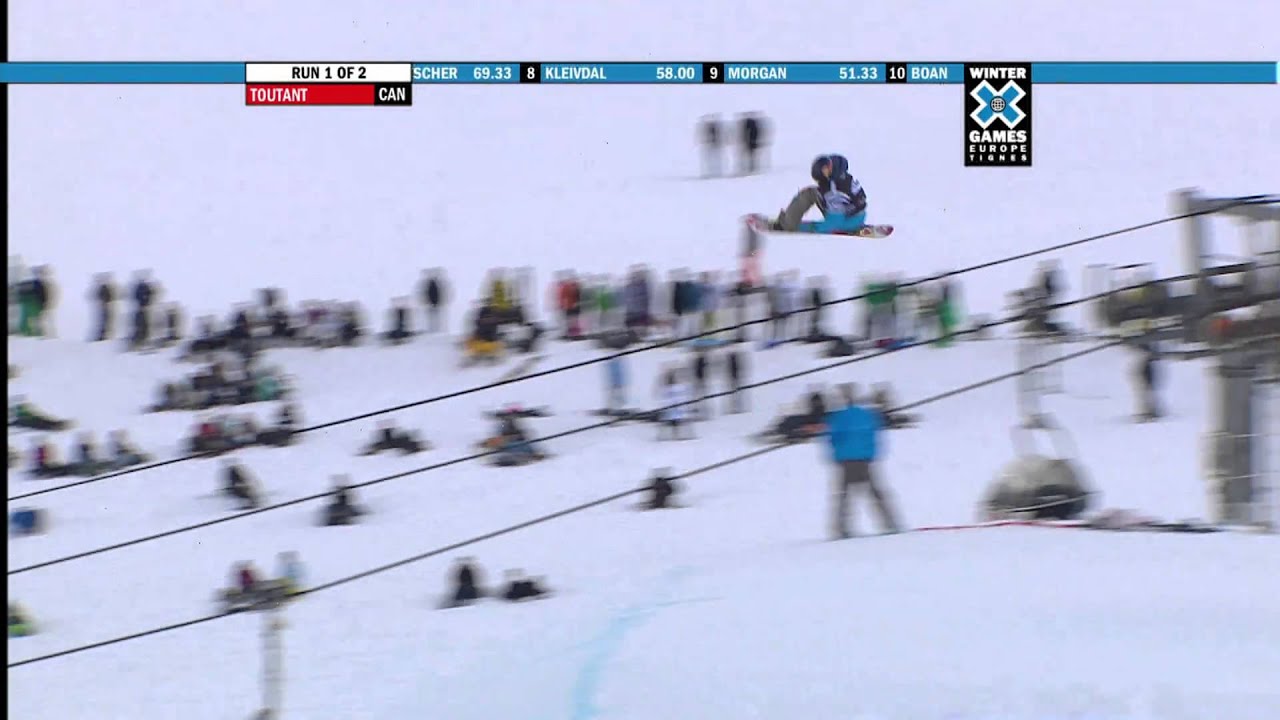 Winter X Games Europe 2011 - Sebastien Toutant Wins Snowboard Men's Slopestyle Silver