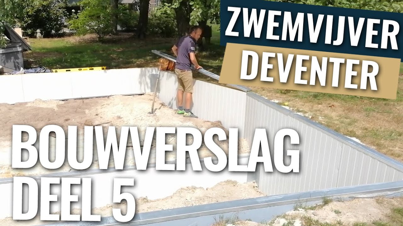 Klaar met alle panelen! | Bouwverslag zwemvijver Deventer deel 5