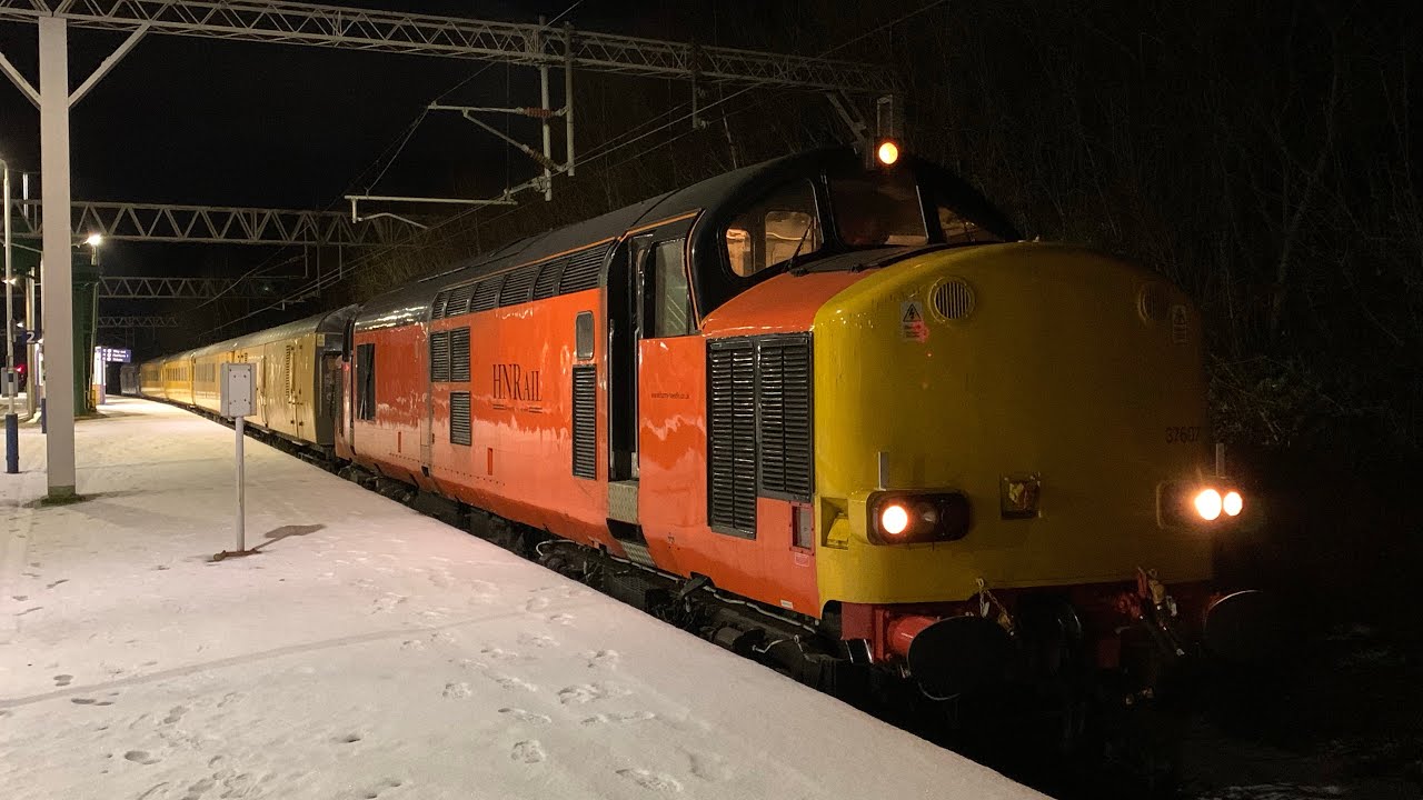 37607 & 37612 1Q43 & 1Q44 North West Test Trains 18 & 19th January 2023