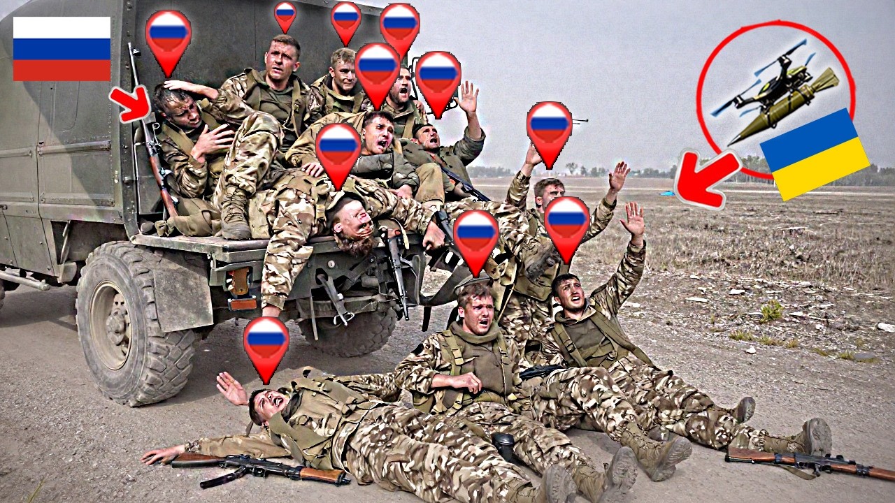 Ukrainian FPV Drones spotted a truck full of russian troops! Then This Happened...