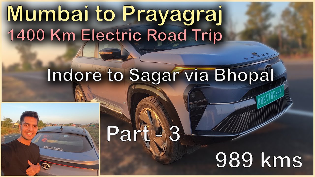 Indore to Sagar via Bhopal in #tatacurvvev  | Part 3 of 1400 km Road Trip to Prayagraj!