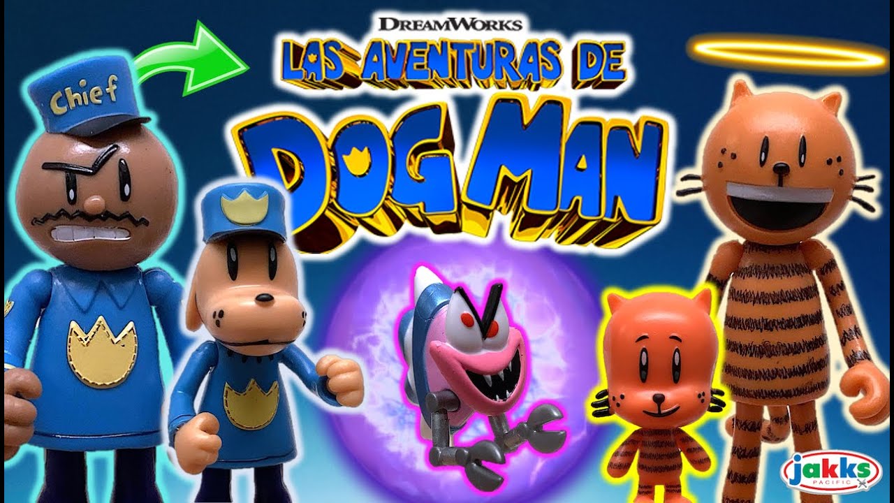 Las Aventuras de DOG MAN - Colección de Figuras de la Película (2025) - Pack Super Cool - TOY SHOTS