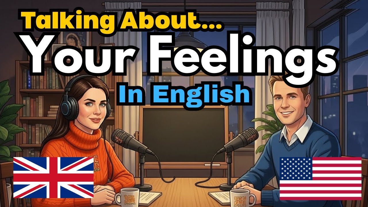 How to Talk About Your Feelings in English | Easy English Conversation Practice