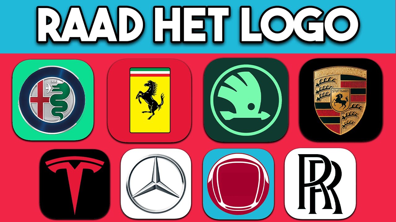 LOGO QUIZ | RAAD DE 50 BEKENDE AUTOMERKEN!