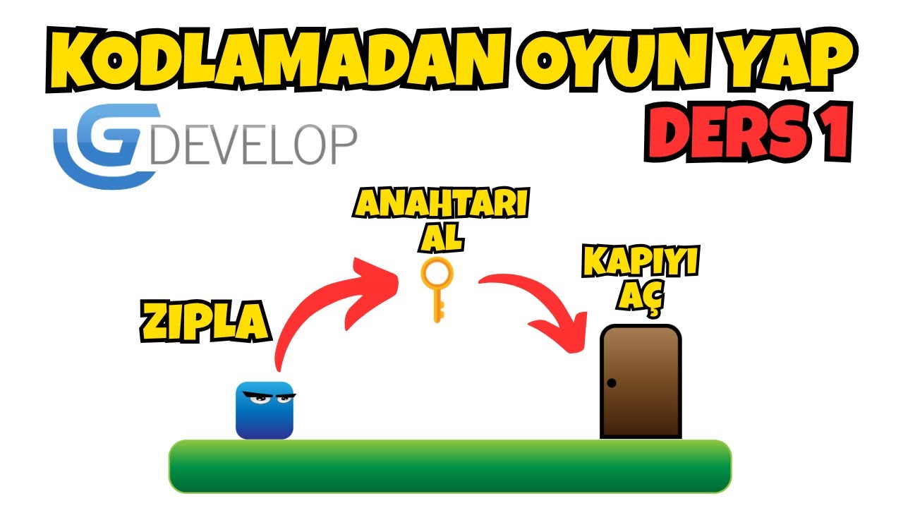 GDevelop 5 ile Kod Yazmadan Pico Park 2 Benzeri Oyun Yapmak | Ders 1