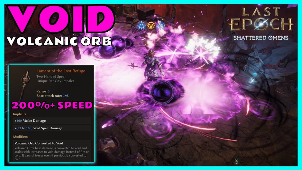 Prezentacja Void Volcanic Orb &ndash; Mage Speed Farmer z 200%+ MS | Last Epoch 1.4