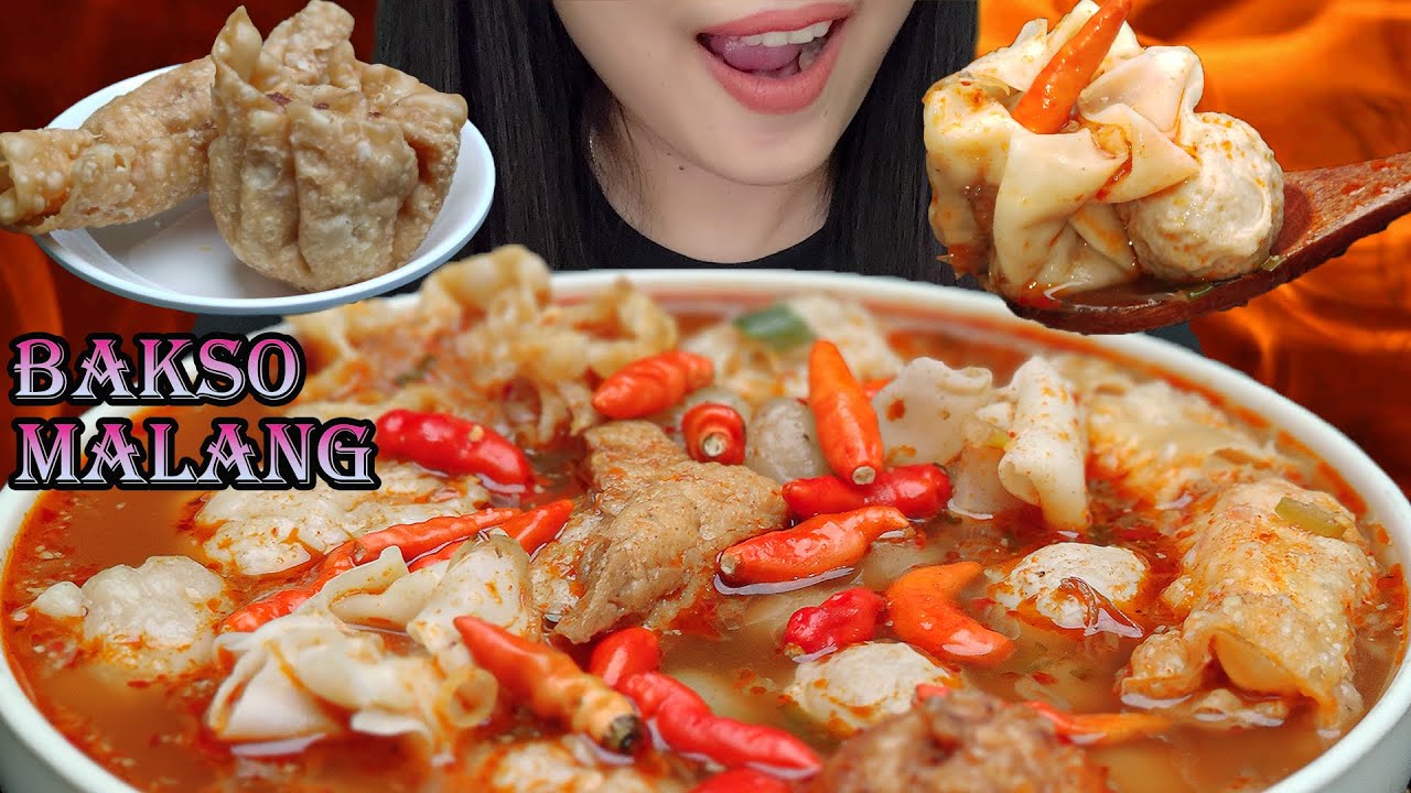 NAGIHHH ‼ ASMR BAKSO MALANG KOMPLIT X-TRA CABE RAWIT | ASMR INDONESIA