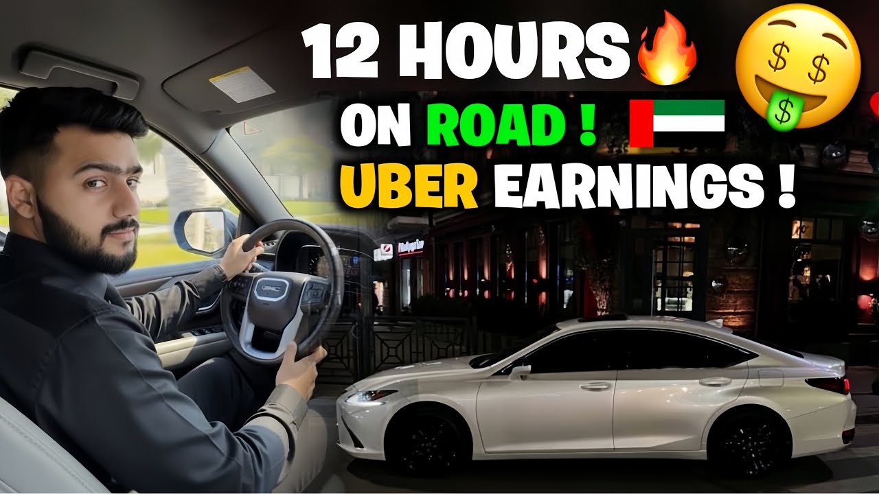 12 Hours on the Road🔥: Uber Life in Dubai 😧| 12 Hours Earnings 💰Day Shift ! 