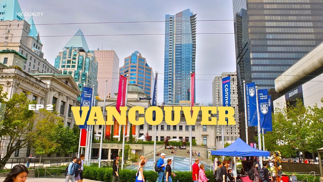 4K walk Around Vancouver Canada 🇨🇦