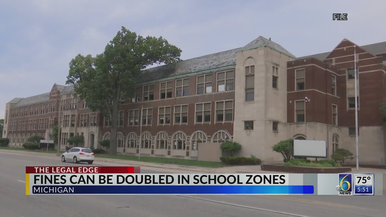 Fines can be doubled in school zones