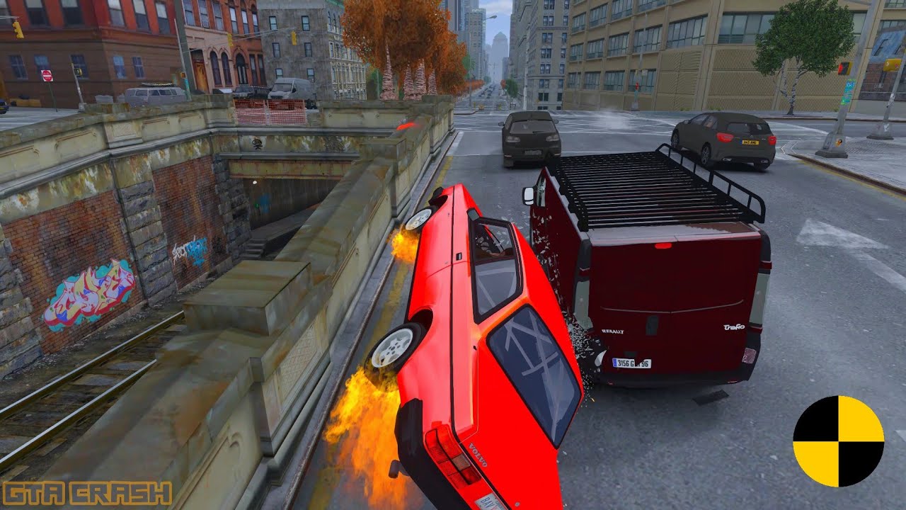 GTA 4 CRASH TESTING REAL CAR 377