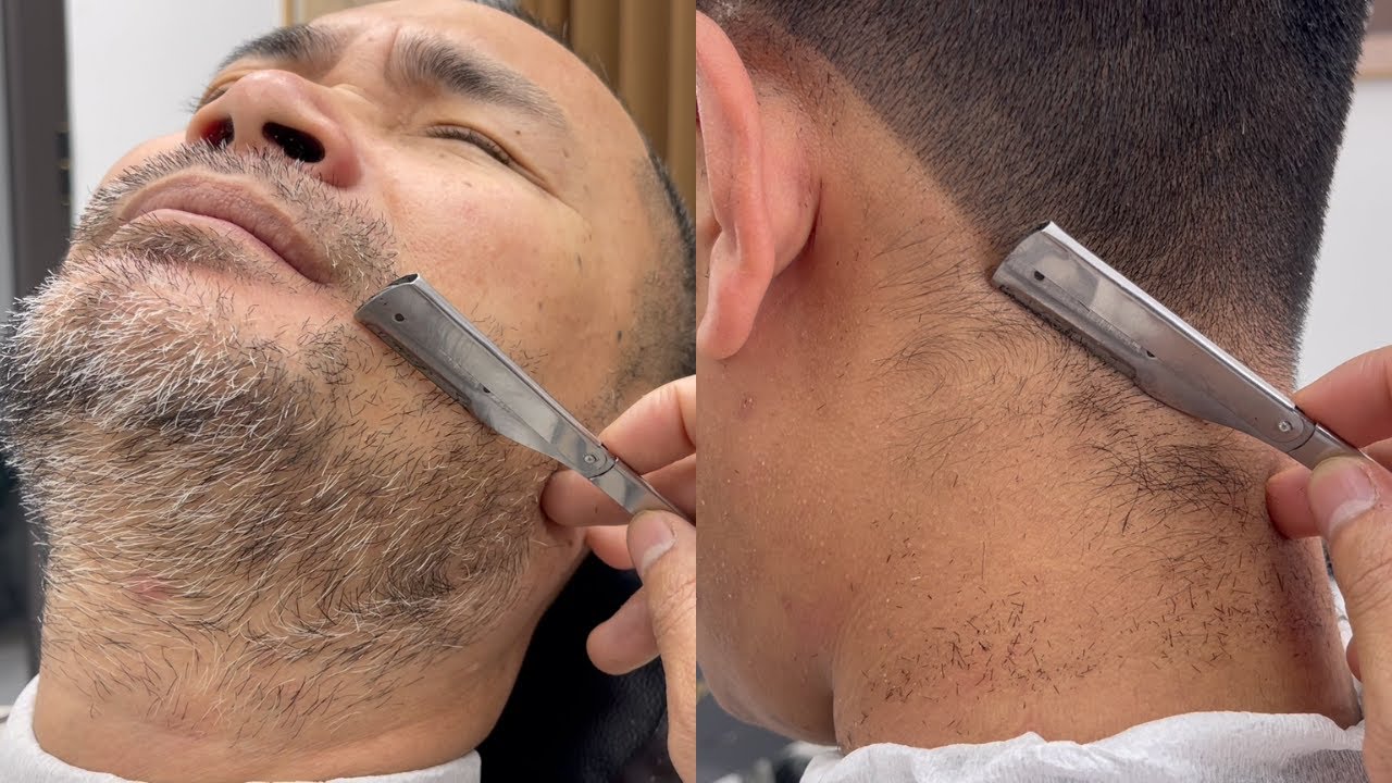 ASMR 🐿 FOR A GOOD SLEEP | 1 HOUR SHAVING BEARDS AND DEAD SKIN FOR MAN | SHAVING ASMR EP578.1