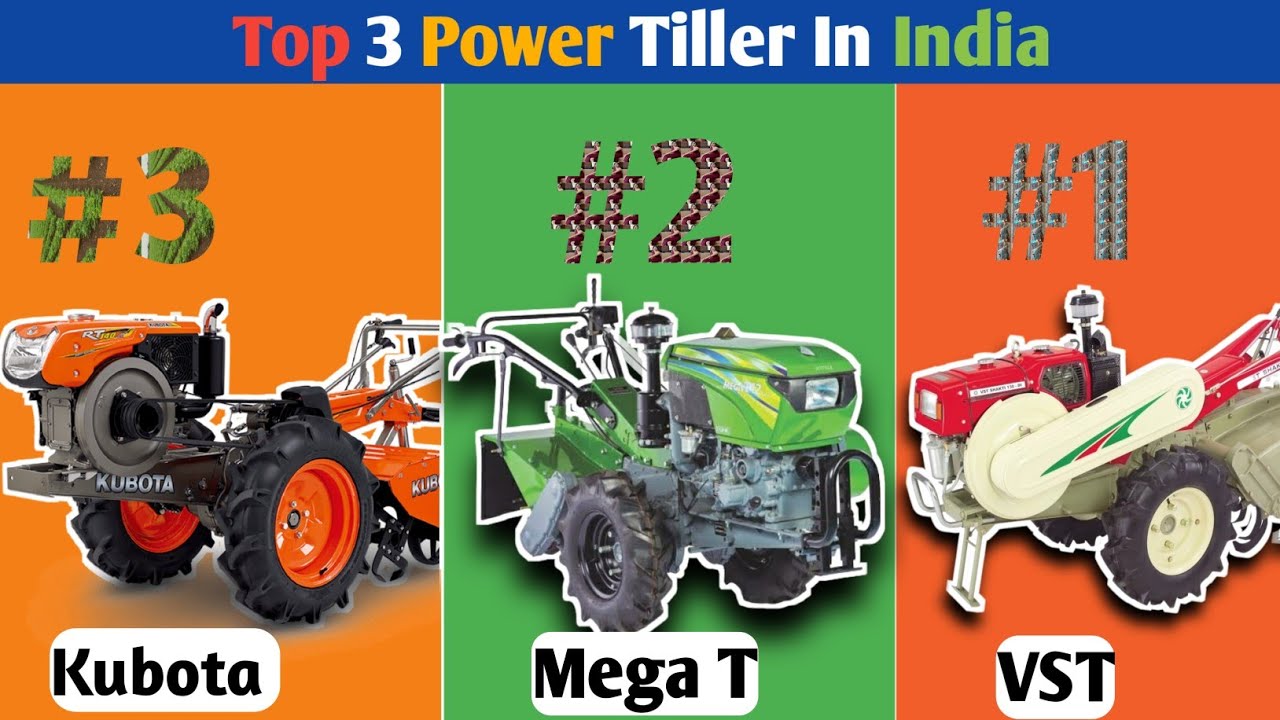Top 3 power tiller in India by King Farming