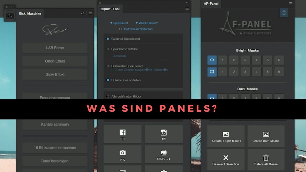 Was sind #Photoshop Panels?