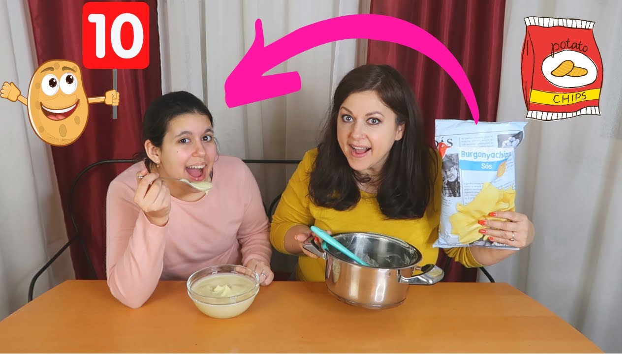 ŐRÜLT TIKTOK ÉTELEK! CHIPSBŐL KRUMPLIPÜRÉ??