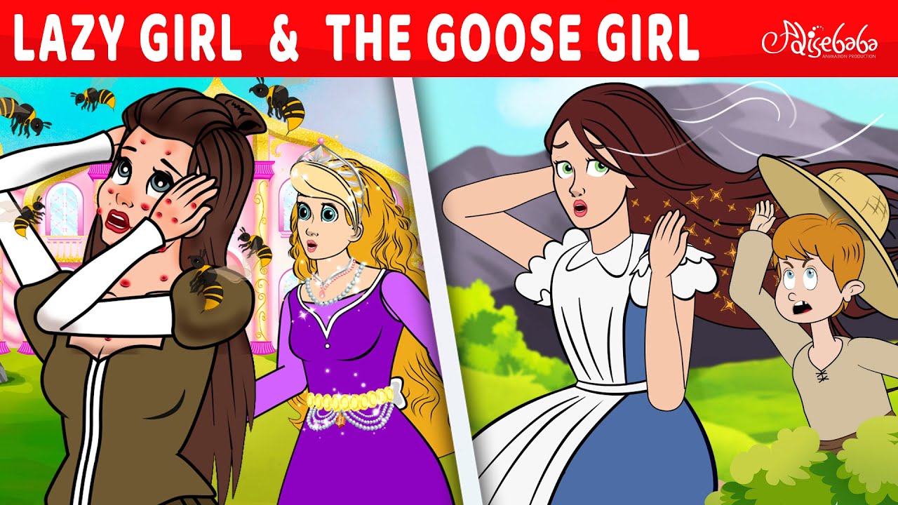 Lazy Girl + The Goose Girl | Bedtime Stories for Kids in English | Fairy Tales