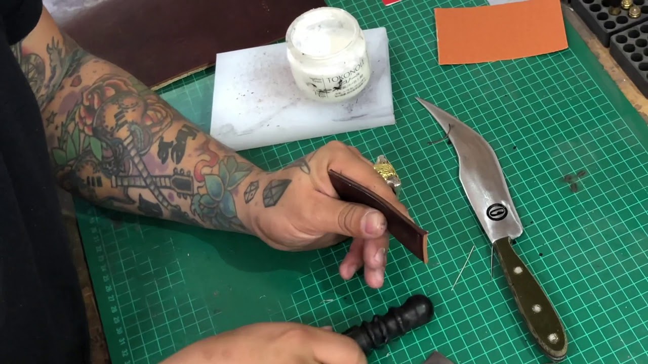 ✅ Funda de CUERO para 🛑 CUCHILLO 💯 2/2