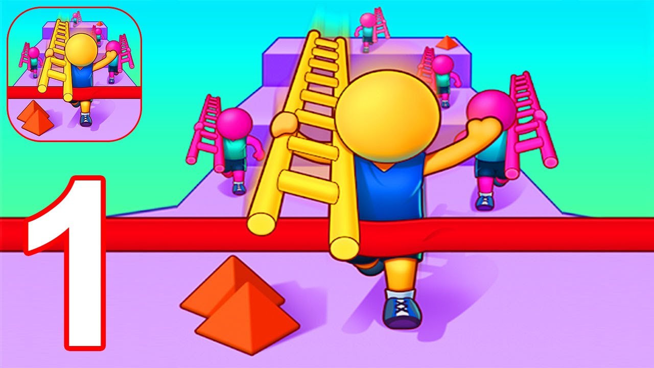 Ladder Race - Gameplay Part 1 All Levels 1 - 16 Max Level (Android, iOS) #1