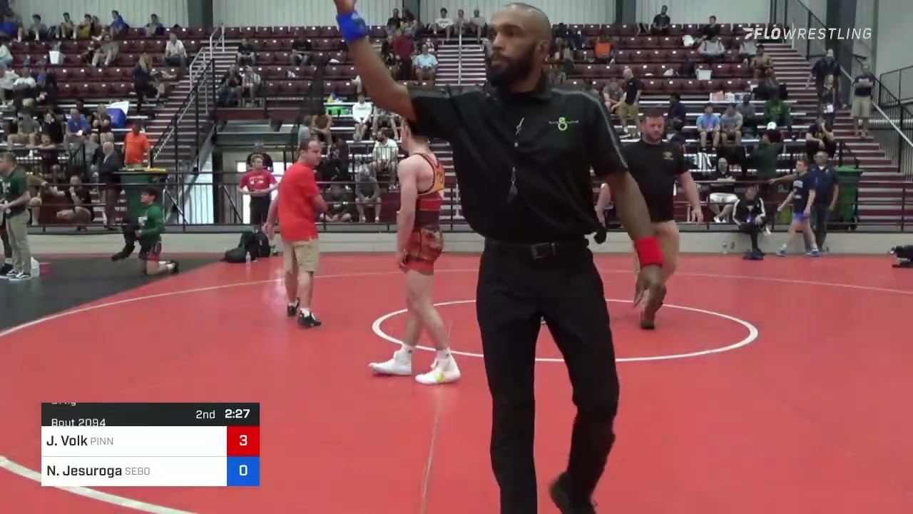 57 Kg Semifinal - Jore Volk, Pinnacle Wrestling Club Vs Nathanael Jesuroga, Sebolt Wrestling Acade
