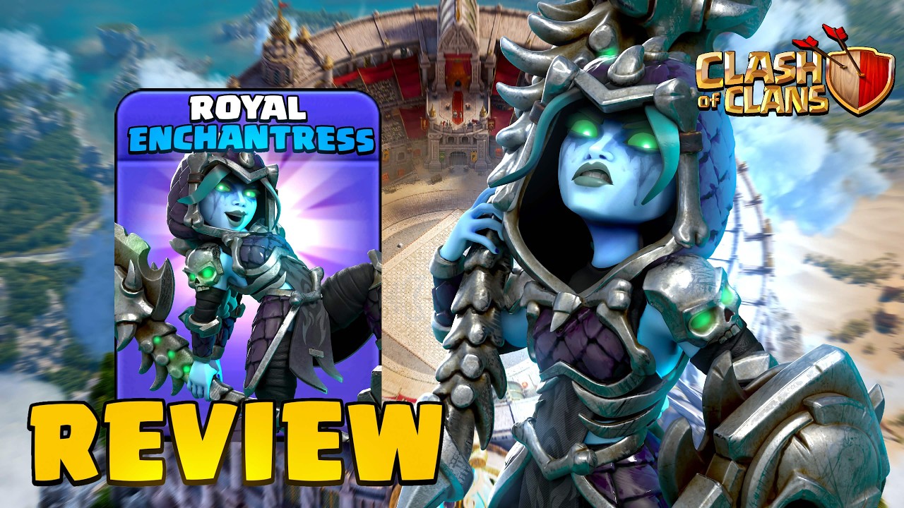 NEW FREE Royal Enchantress Skin Review! (Clash Of Clans)