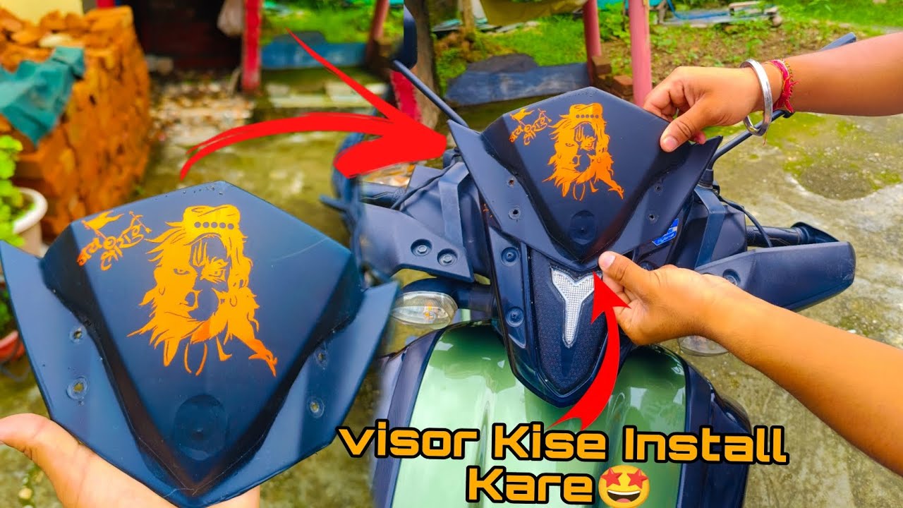 Modified Yamaha Ray Zr 🤩Mai Visor Kise Install kare🔥| Handle bar Install 😌| Abhay Motovlogs